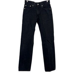 Levis 505 Mens Black Straight Fit Denim Jeans 29 x 32 Cotton Casual Classic EUC